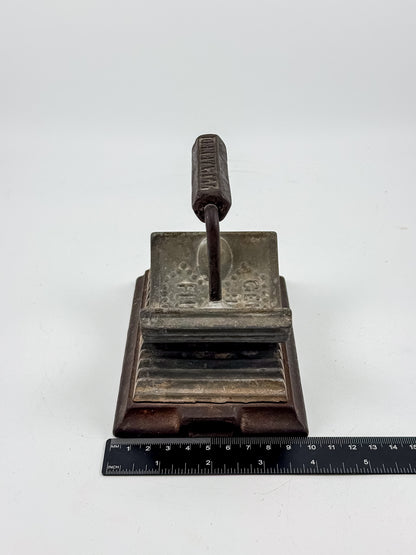 Antique hand fluter, Geneva hand fluter, 1866 fluting iron
