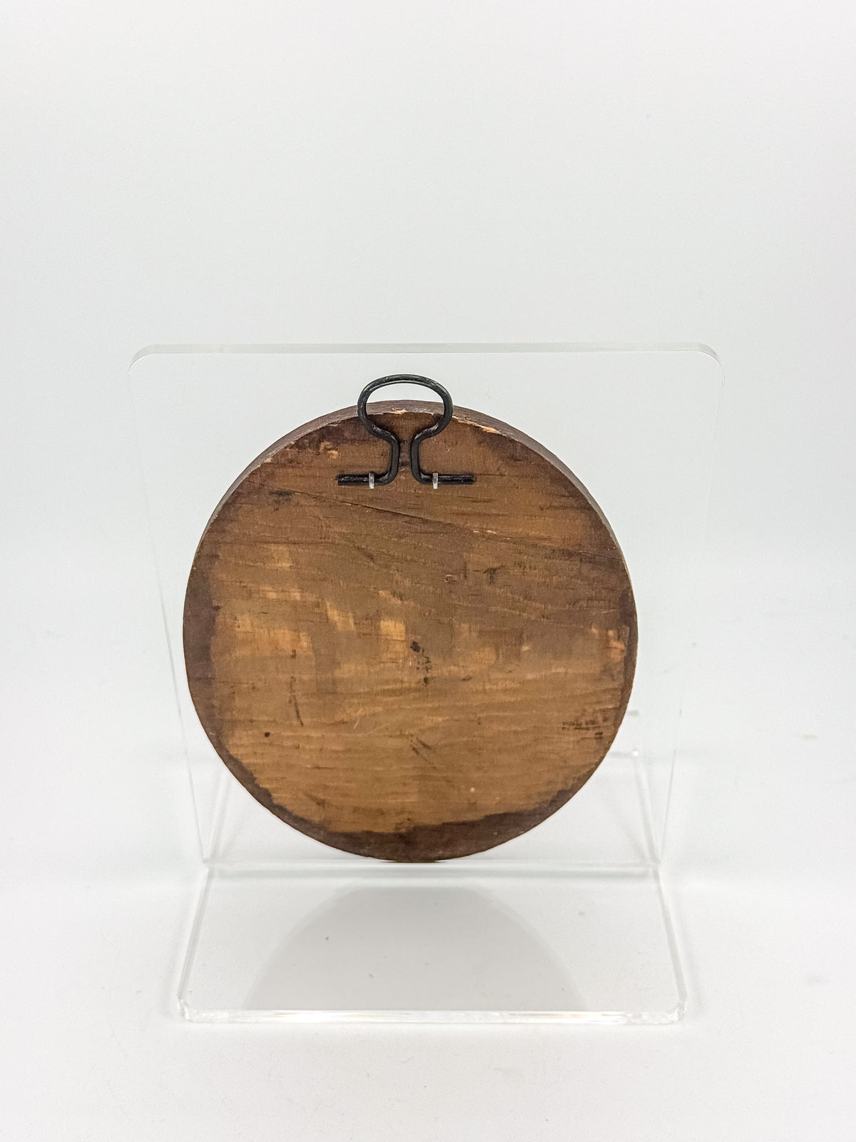 Vintage Oval Wooden Christian Wall Plaque with “How Much Do You Love Me?” Jesus Quote and Floral Border