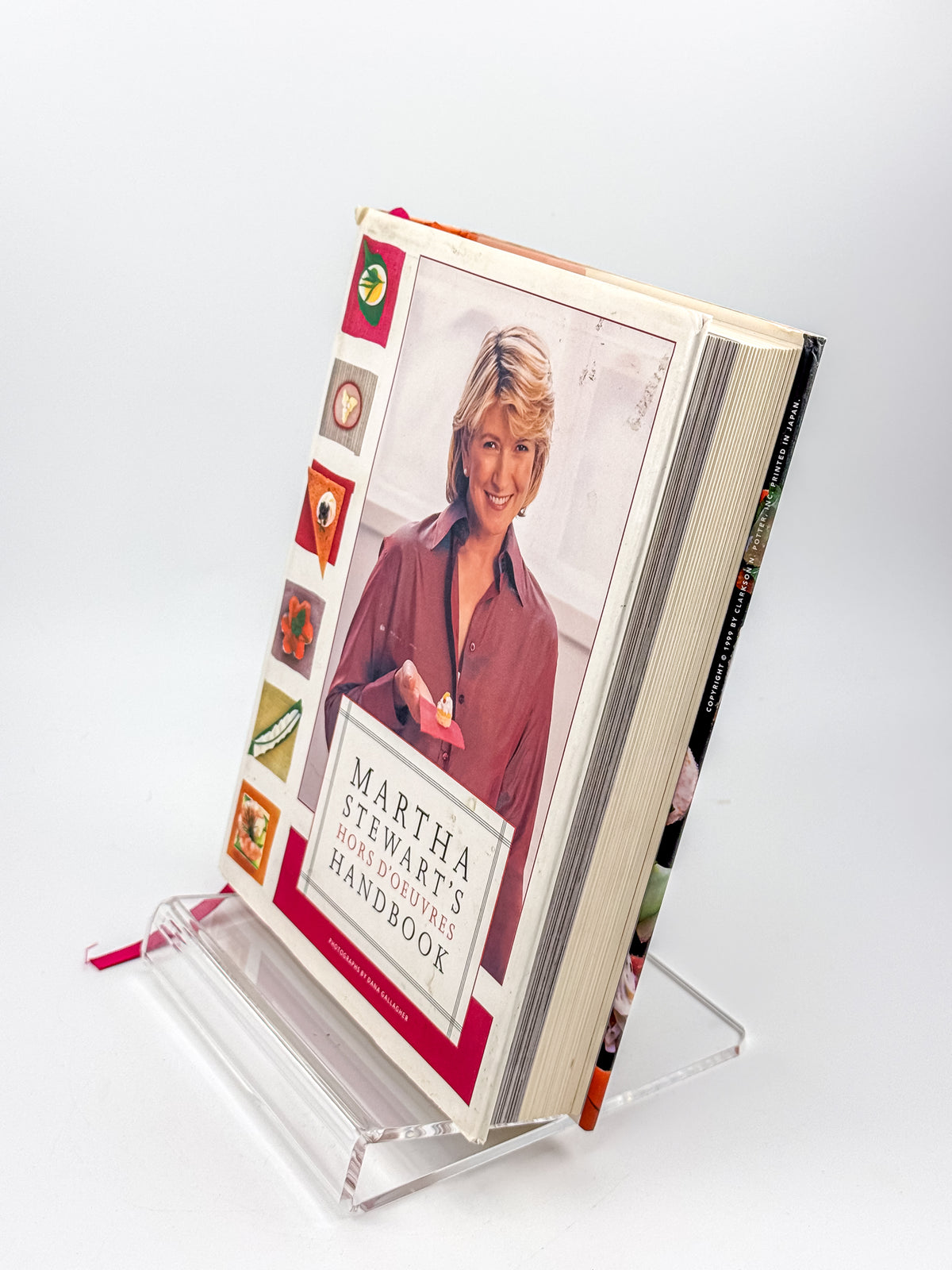 Martha Stewart’s Hors d’Oeuvres Handbook, 1999 First Edition Hardcover Cookbook with Dust Jacket
