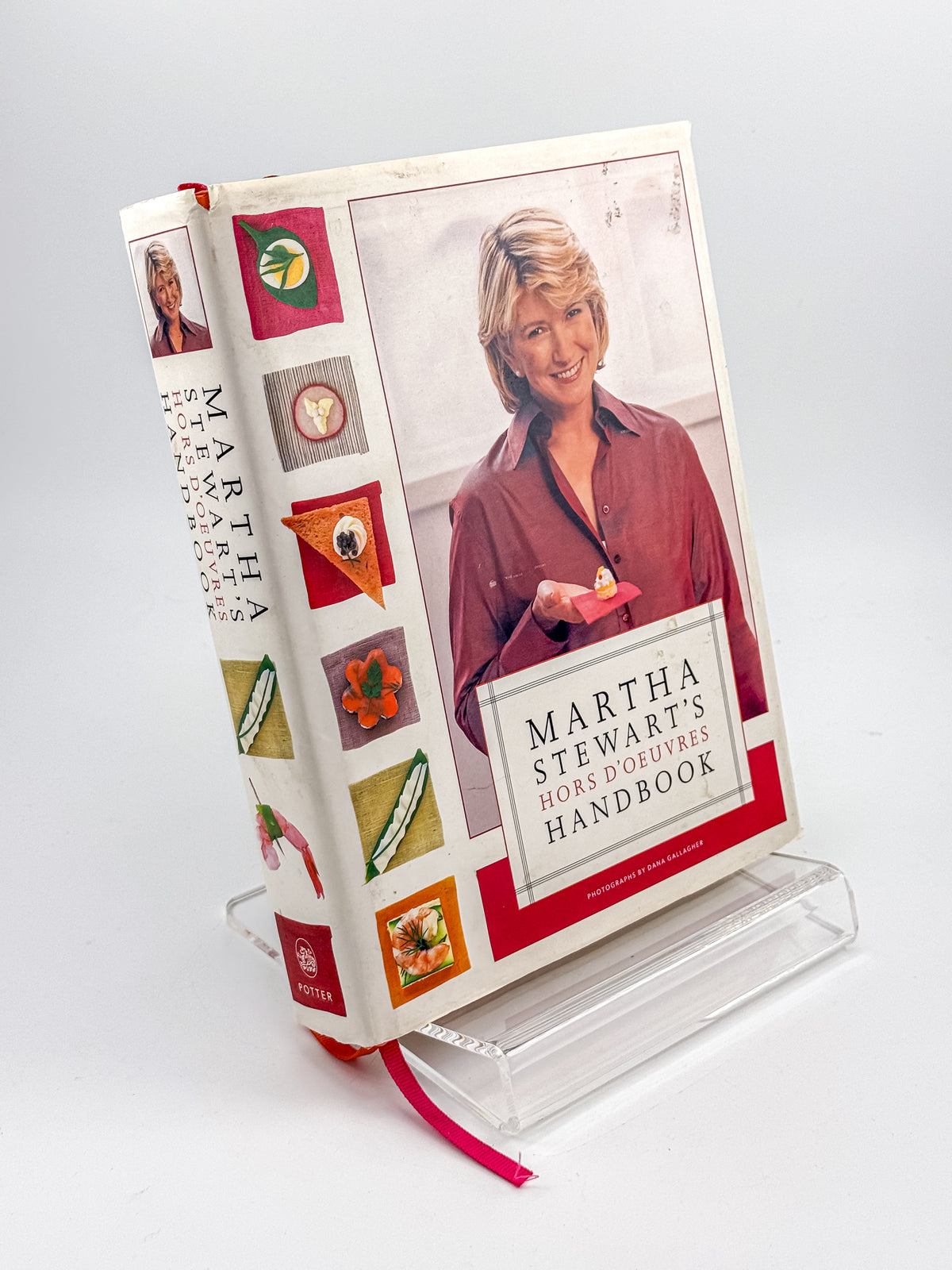 Martha Stewart’s Hors d’Oeuvres Handbook, 1999 First Edition Hardcover Cookbook with Dust Jacket