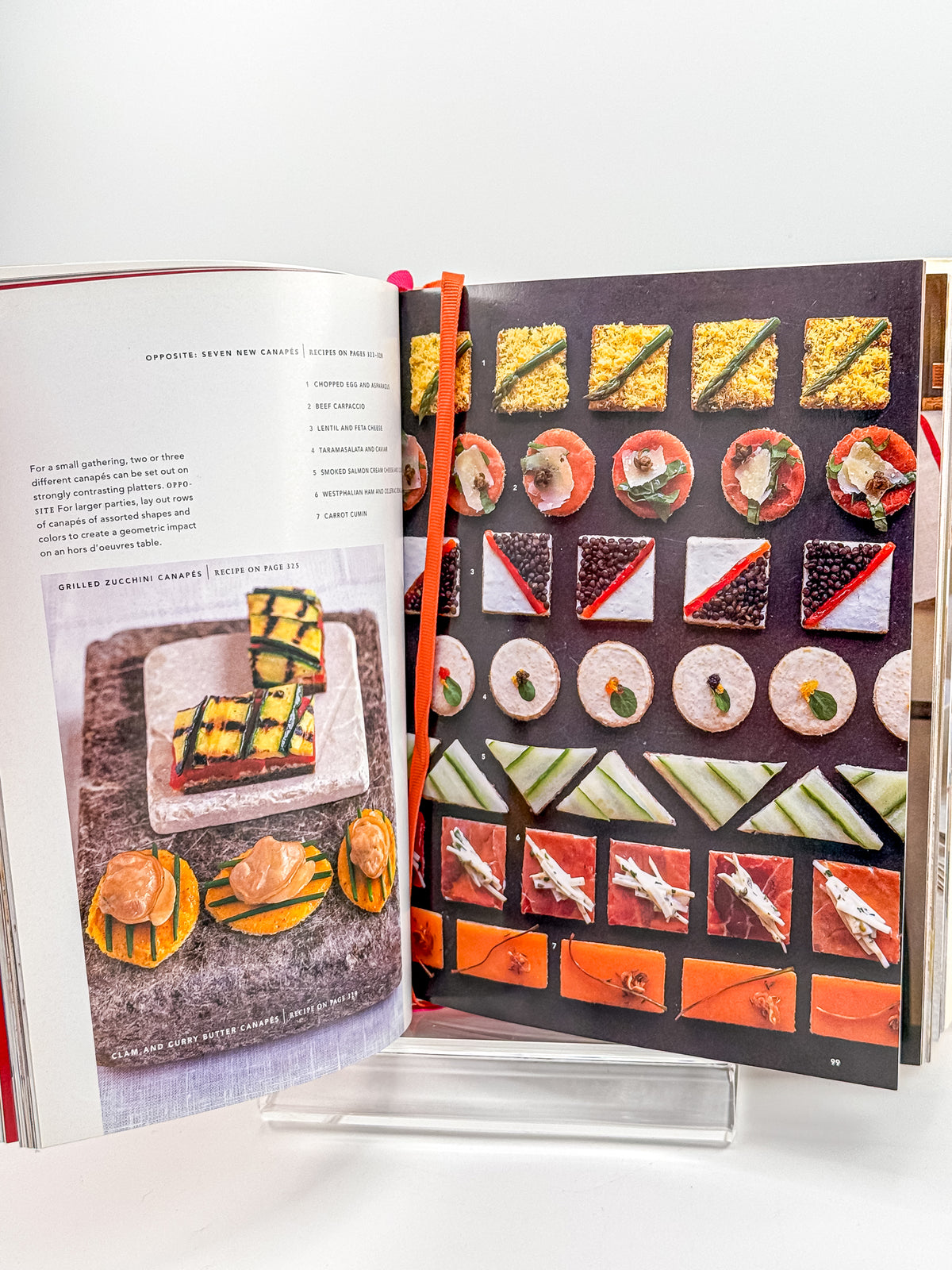 Martha Stewart’s Hors d’Oeuvres Handbook, 1999 First Edition Hardcover Cookbook with Dust Jacket