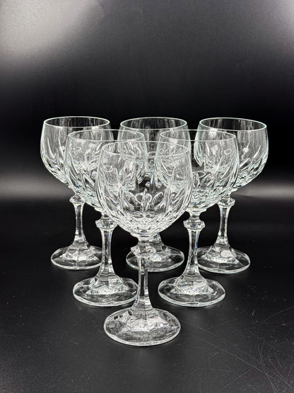 Schott-Zwiesel Gardone Wine Glass with Patterned Bowl and Faceted Stem, Sold Individually
