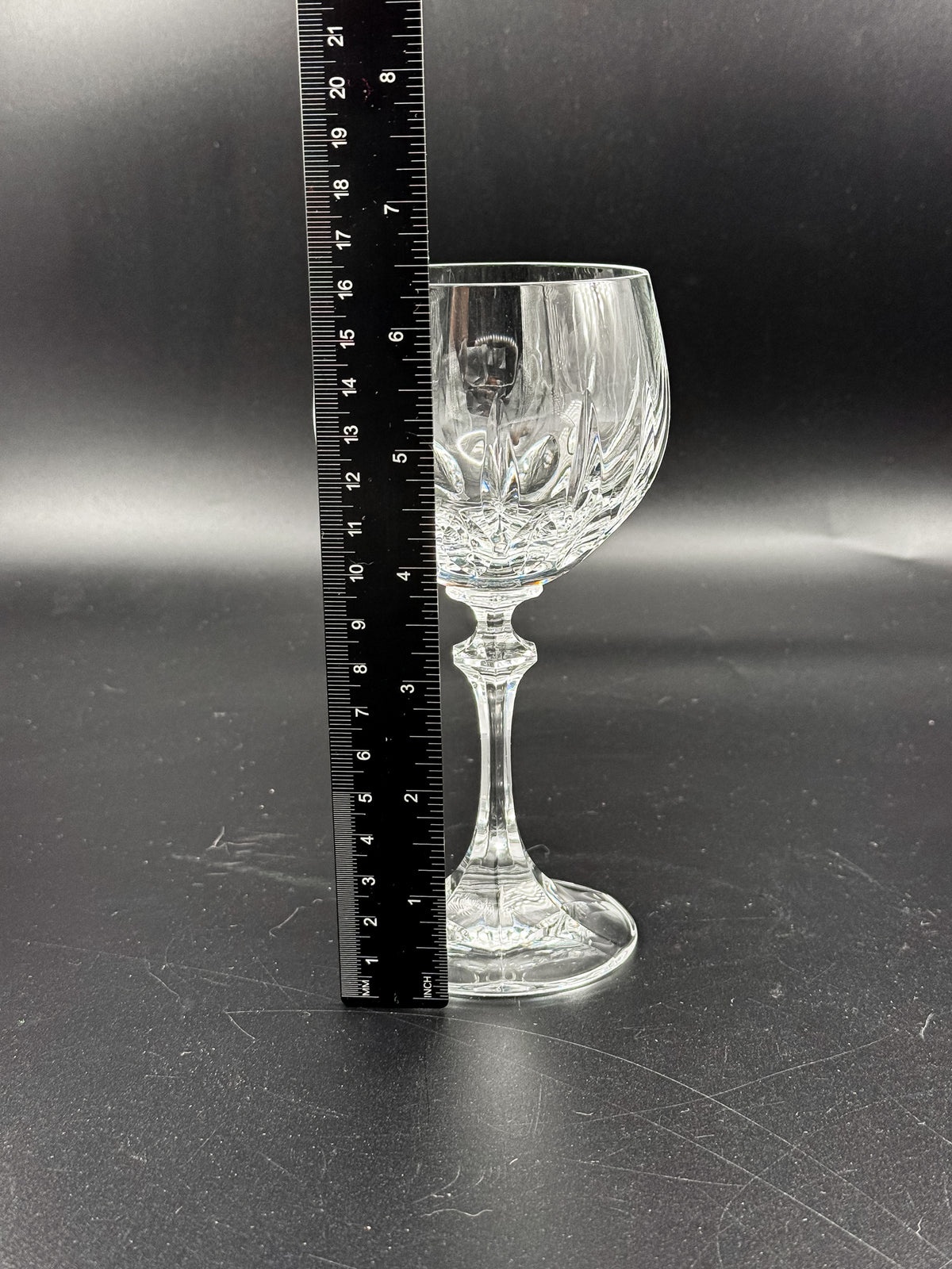 Schott-Zwiesel Gardone Wine Glass with Patterned Bowl and Faceted Stem, Sold Individually
