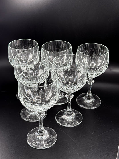 Schott-Zwiesel Gardone Water Goblet with Patterned Bowl and Faceted Stem, Sold Individually