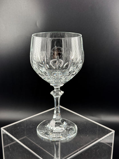 Schott-Zwiesel Gardone Water Goblet with Patterned Bowl and Faceted Stem, Sold Individually
