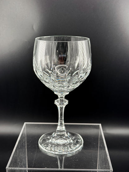 Schott-Zwiesel Gardone Water Goblet with Patterned Bowl and Faceted Stem, Sold Individually
