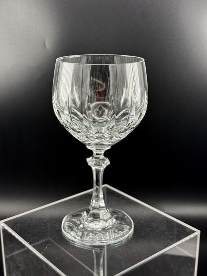 Schott-Zwiesel Gardone Water Goblet with Patterned Bowl and Faceted Stem, Sold Individually