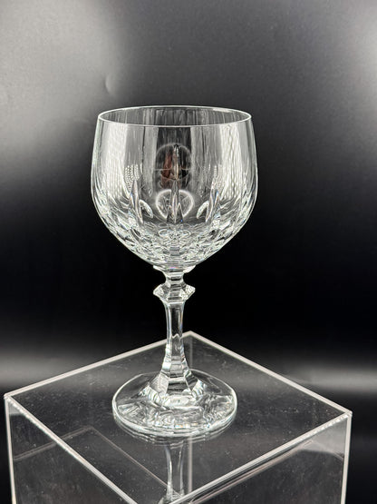 Schott-Zwiesel Gardone Water Goblet with Patterned Bowl and Faceted Stem, Sold Individually