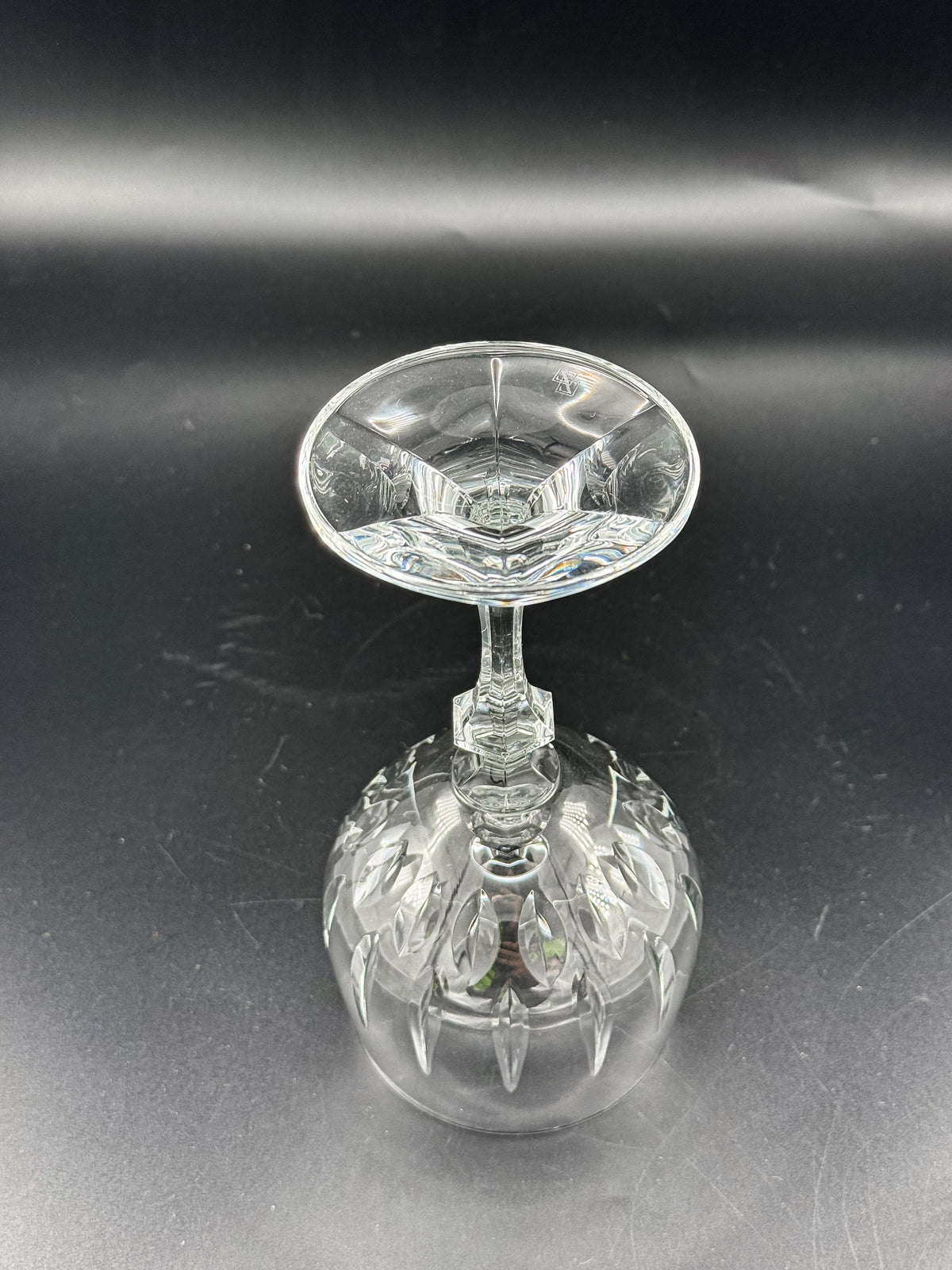 Schott-Zwiesel Gardone Water Goblet with Patterned Bowl and Faceted Stem, Sold Individually