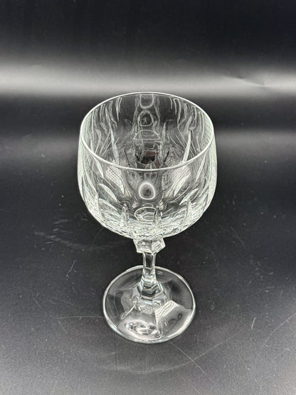 Schott-Zwiesel Gardone Water Goblet with Patterned Bowl and Faceted Stem, Sold Individually
