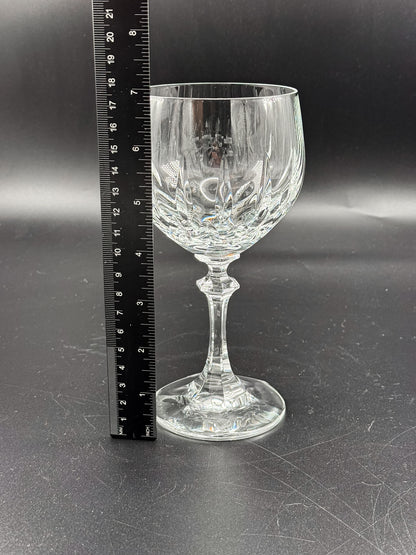 Schott-Zwiesel Gardone Water Goblet with Patterned Bowl and Faceted Stem, Sold Individually