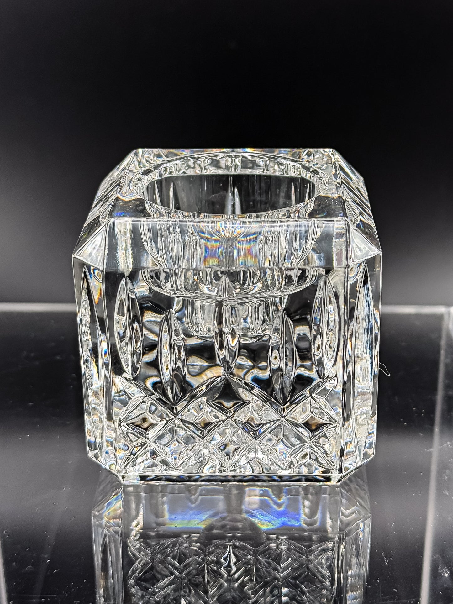 Vintage Waterford Crystal Lismore Votive Candle Holder - Small Chip
