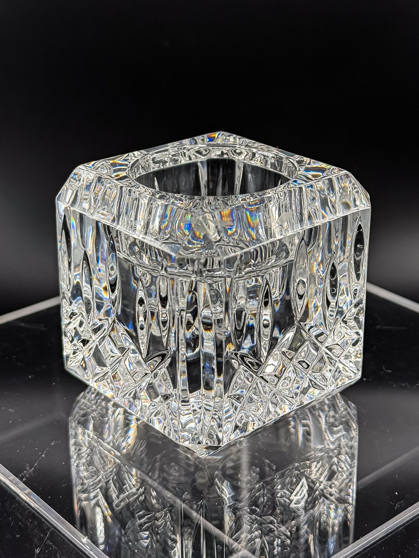 Vintage Waterford Crystal Lismore Votive Candle Holder - Small Chip