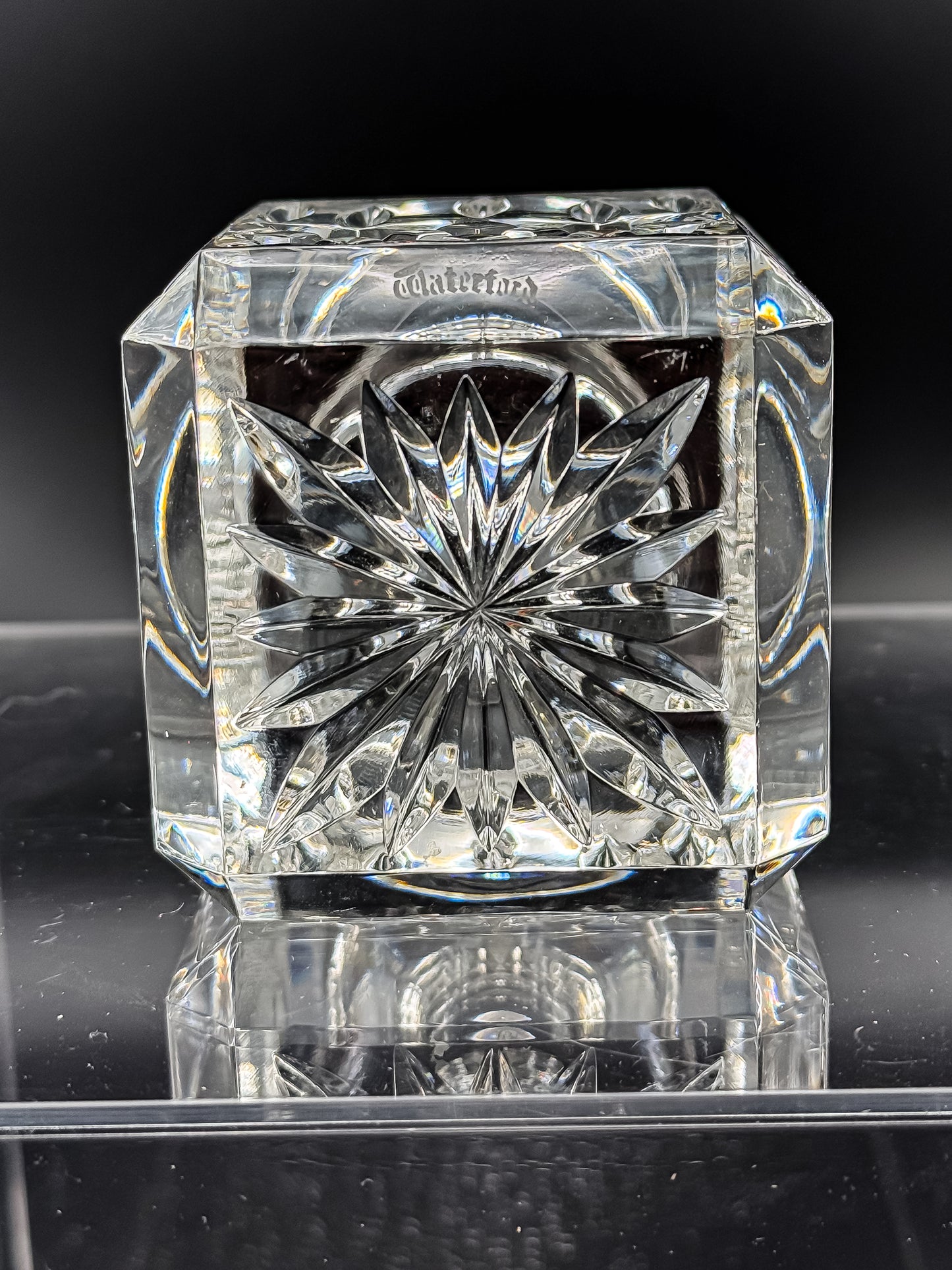 Vintage Waterford Crystal Lismore Votive Candle Holder - Small Chip