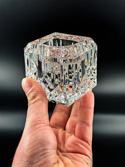 Vintage Waterford Crystal Lismore Votive Candle Holder - Small Chip