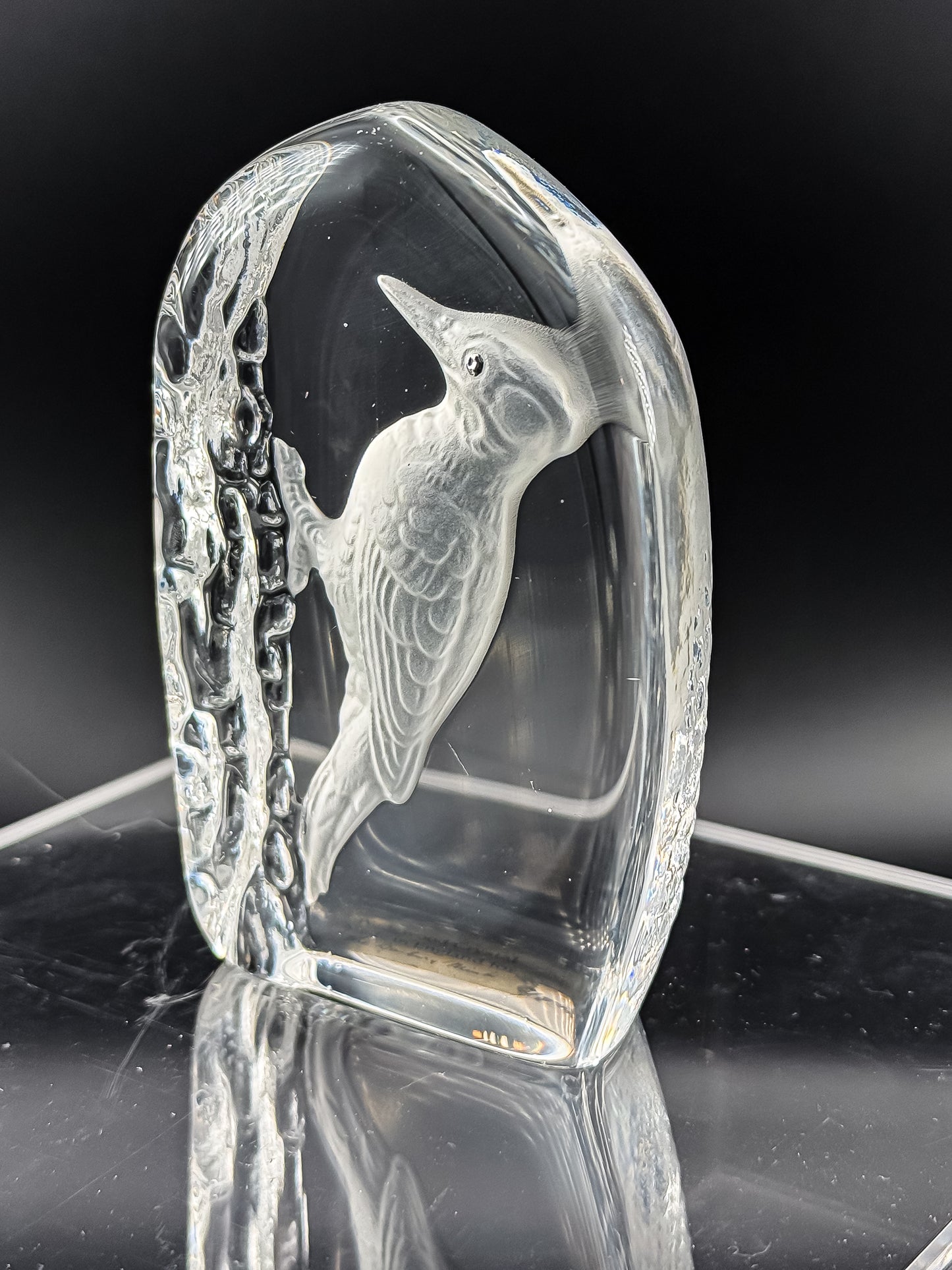 Vintage Wedgwood Crystal Woodpecker Paperweight – Danbury Mint