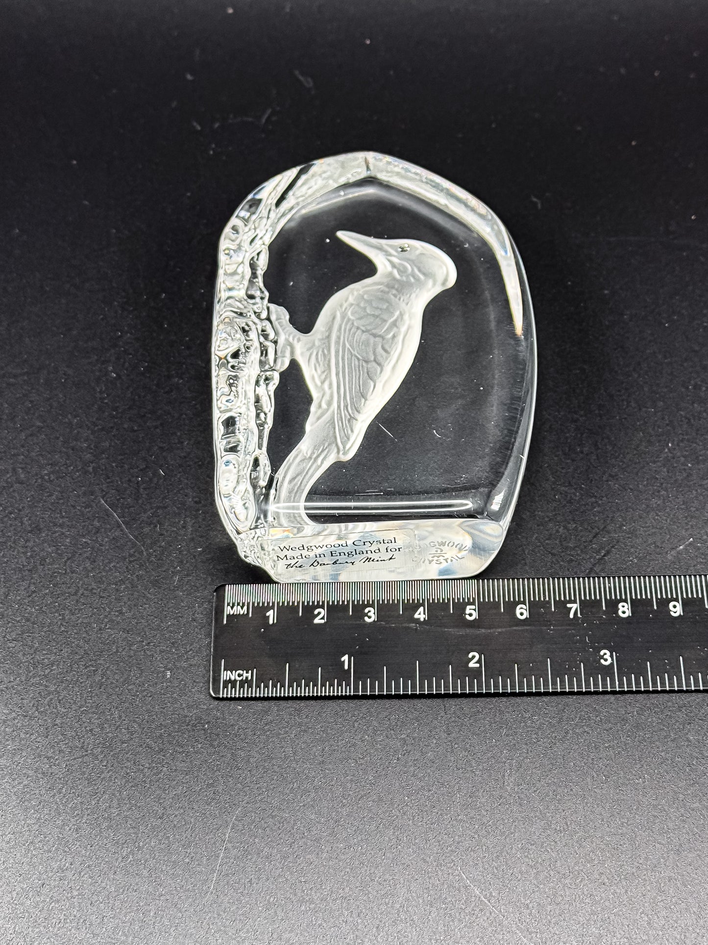 Vintage Wedgwood Crystal Woodpecker Paperweight – Danbury Mint