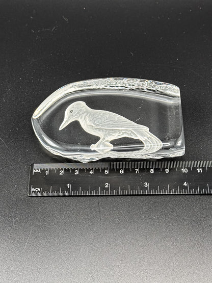Vintage Wedgwood Crystal Woodpecker Paperweight – Danbury Mint