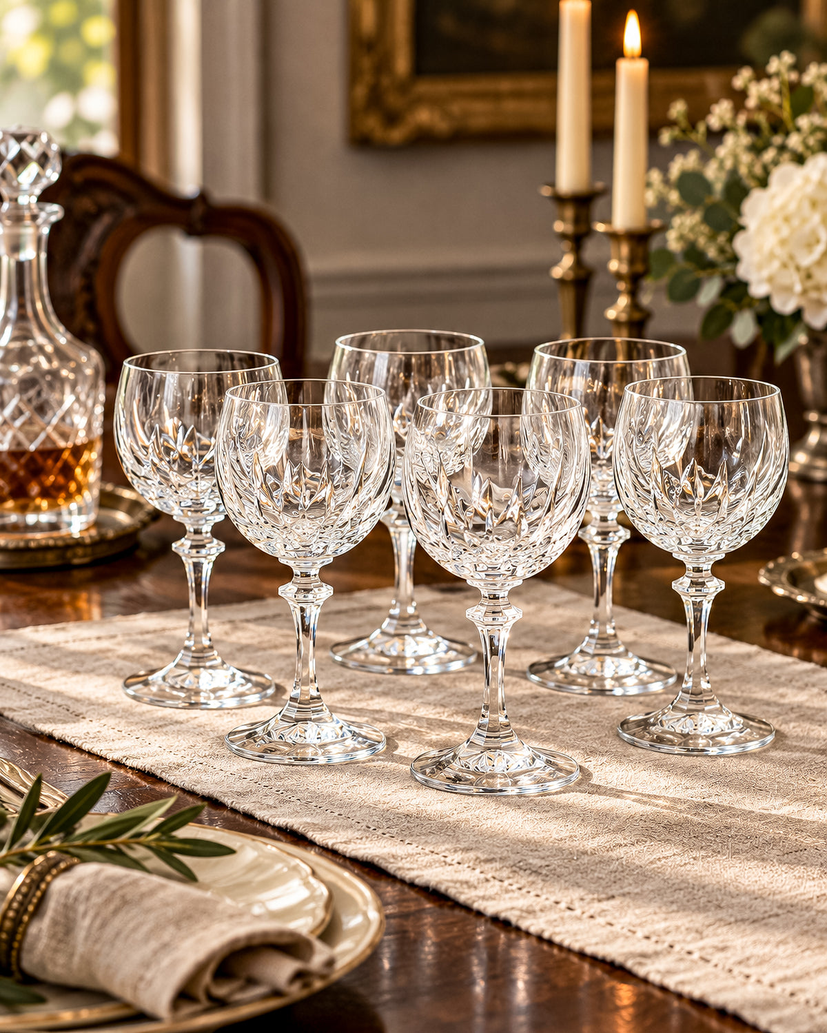Schott-Zwiesel Gardone Wine Glass with Patterned Bowl and Faceted Stem, Sold Individually
