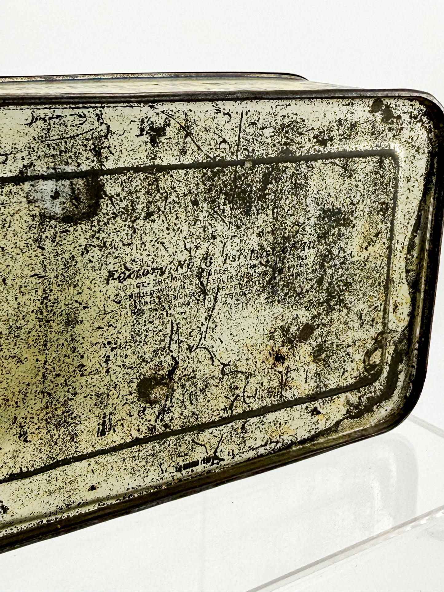 Antique Sweet Burley Fine Cut Tobacco Tin, Standard of the World 25 Cents, Vintage Advertising Hinged Lid Tin