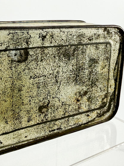 Antique Sweet Burley Fine Cut Tobacco Tin, Standard of the World 25 Cents, Vintage Advertising Hinged Lid Tin
