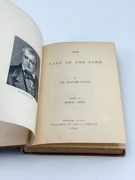 1895 The Lady of the Lake by Sir Walter Scott - Inscribed 1899