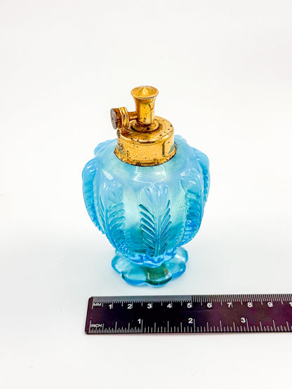 Vintage DeVilbiss Opalescent Blue Glass Perfume Bottle