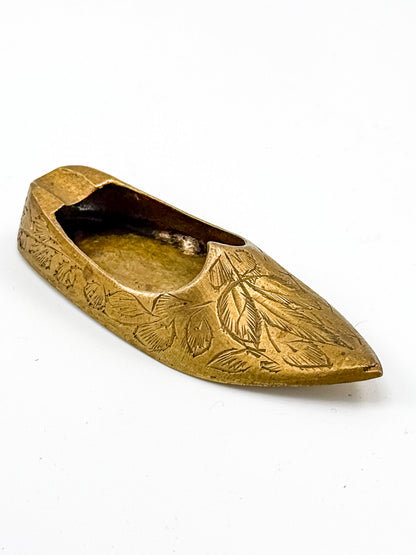 Vintage Brass Shoe Ashtrays & Boot - Set of 5