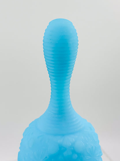 Vintage Fenton Blue Satin Glass Bell