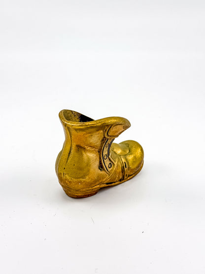 Vintage Brass Shoe Ashtrays & Boot - Set of 5