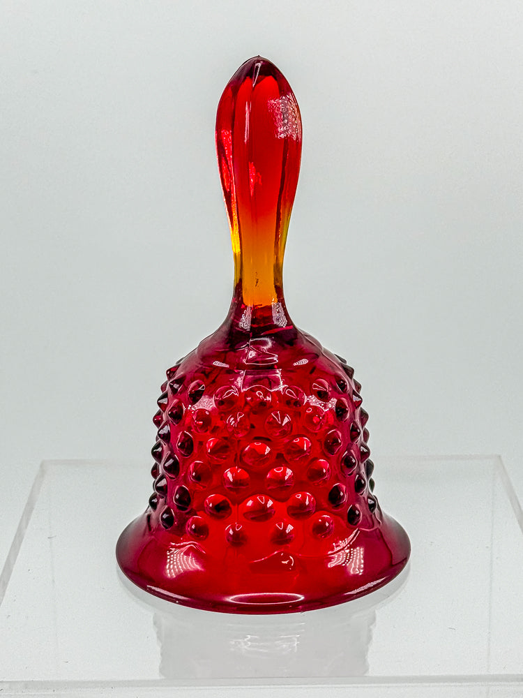 Fenton Amberina Glass Bell