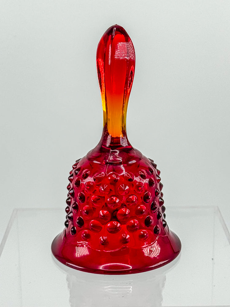 Fenton Amberina Glass Bell