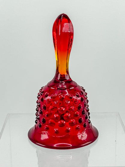 Fenton Amberina Glass Bell