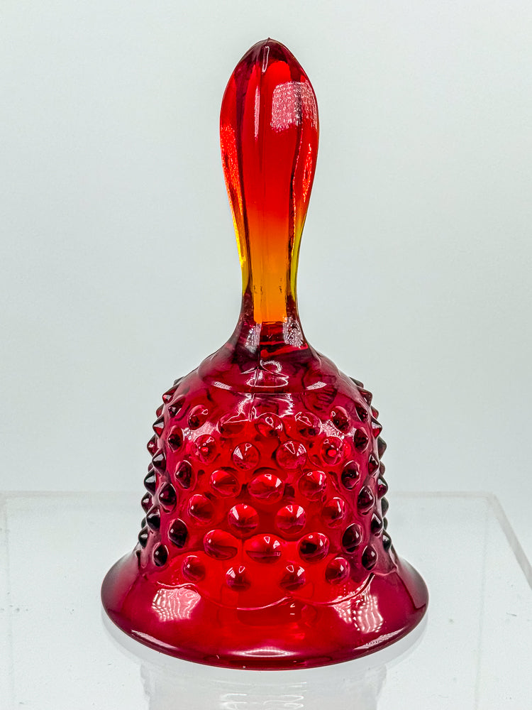 Fenton Amberina Glass Bell