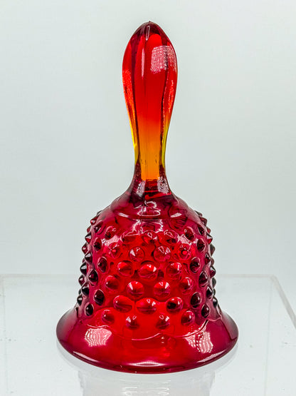 Fenton Amberina Glass Bell
