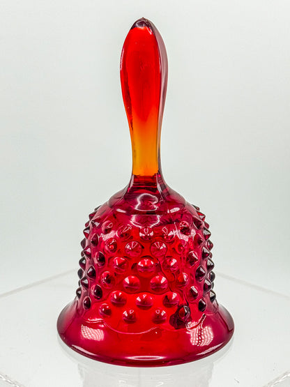 Fenton Amberina Glass Bell