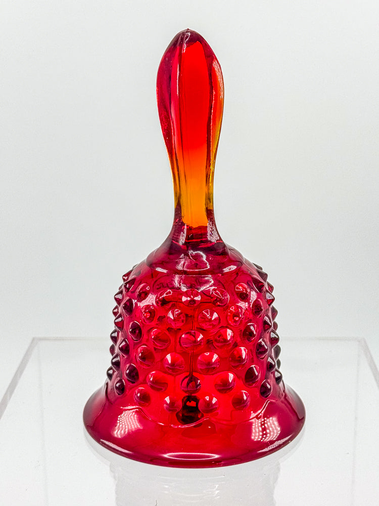 Fenton Amberina Glass Bell