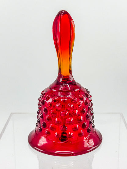 Fenton Amberina Glass Bell