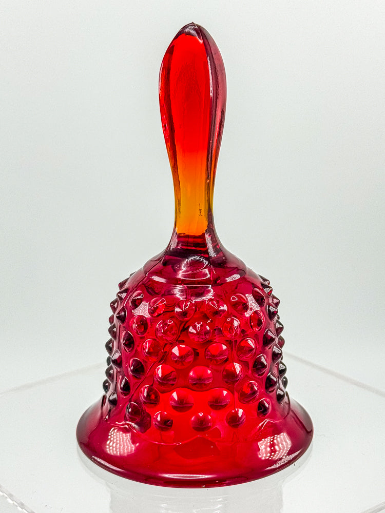 Fenton Amberina Glass Bell