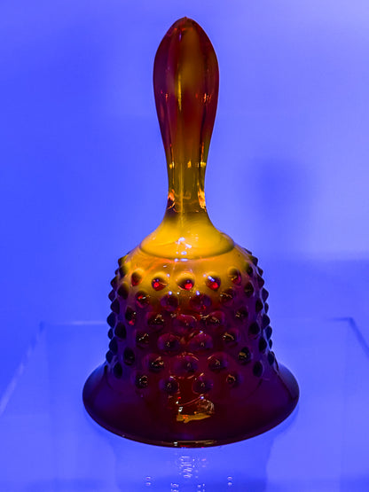 Fenton Amberina Glass Bell