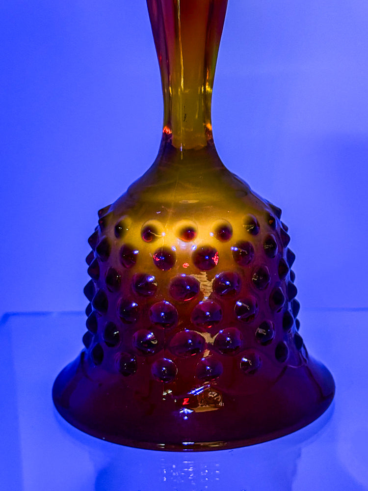 Fenton Amberina Glass Bell