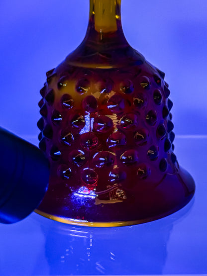Fenton Amberina Glass Bell