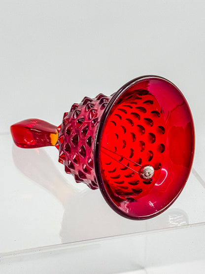 Fenton Amberina Glass Bell