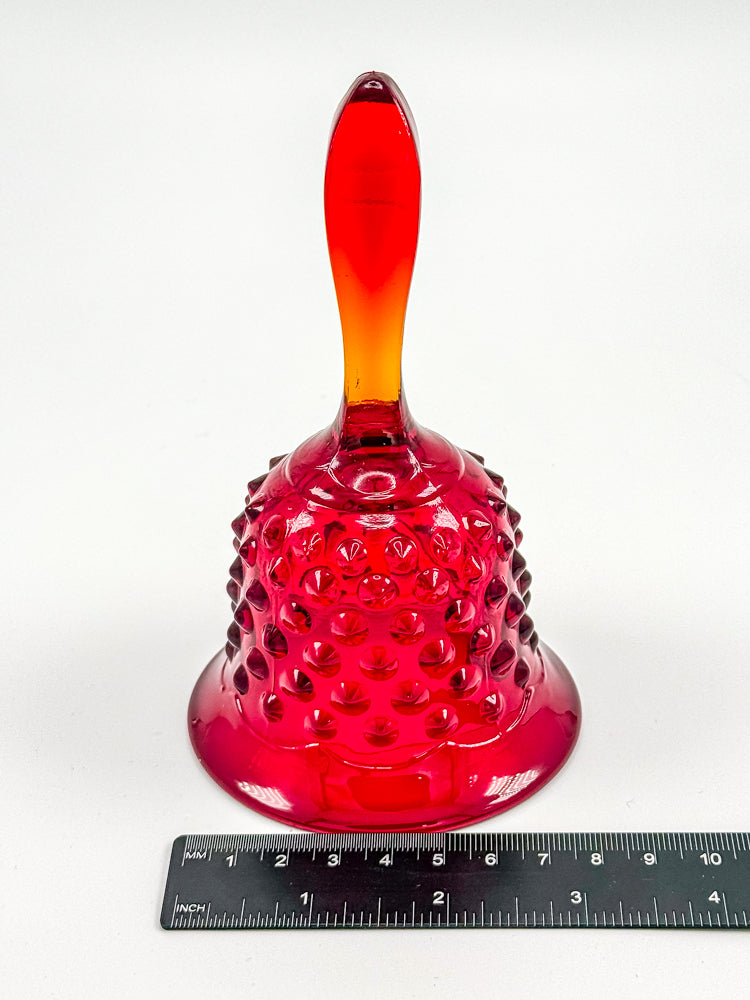 Fenton Amberina Glass Bell