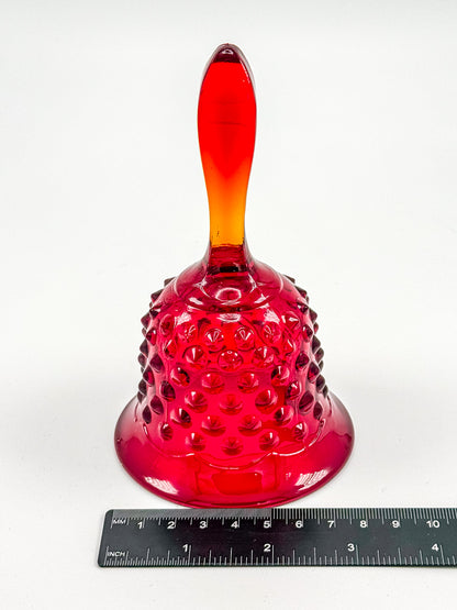 Fenton Amberina Glass Bell