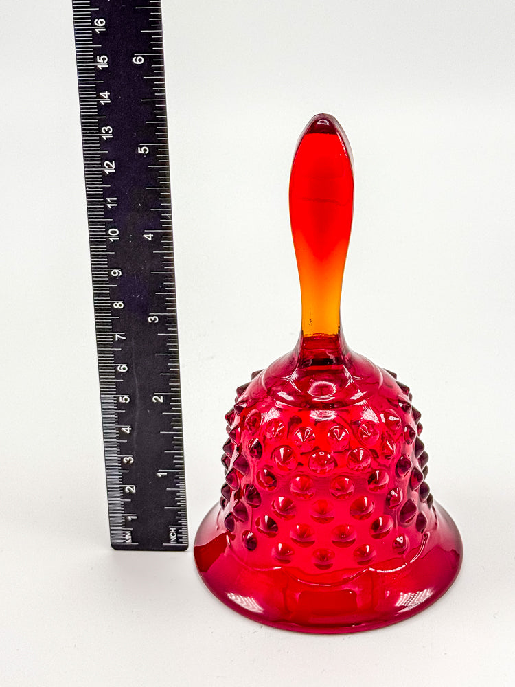 Fenton Amberina Glass Bell