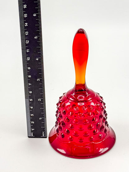 Fenton Amberina Glass Bell