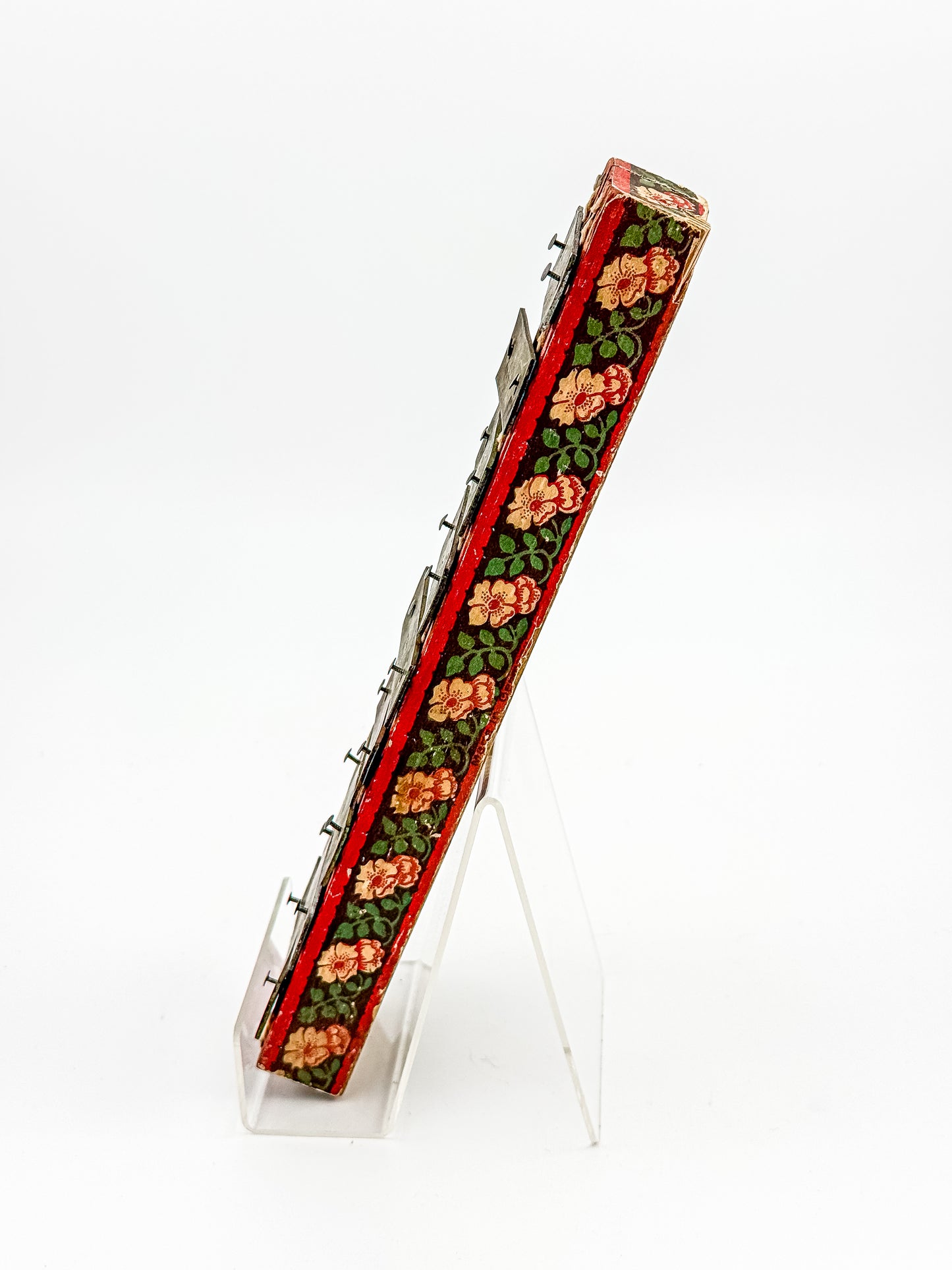Vintage Miniature Xylophone — Floral Folk Instrument