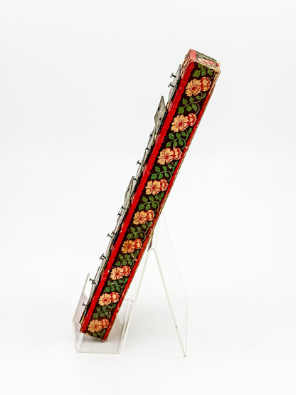Vintage Miniature Xylophone — Floral Folk Instrument