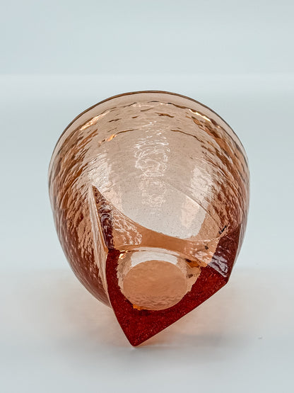 Fire & Light Footed Jar with Lid - Copper